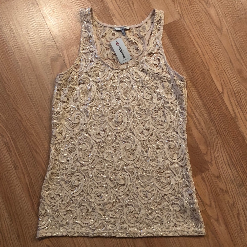 ⭐️ NWT BKE L sequin summer top ⭐️